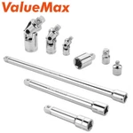 Valuemax 9pc Socket Accessory Set 3/8" Dr Extension Bar 1/4" 1/2" Joints. Fixed Price $25.99.