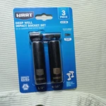 Hart Havg08 1/2" 9/16" Deep Well Impact Socket 3/8" Dr 3pcs Set New. Fixed Price $10.00.