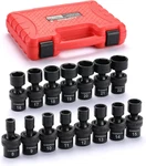 15 Pcs 3/8" Drive Standard Universal Impact Socket Set 6-point Metric 8mm - 22mm. Fixed Price $93.96.