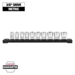 3/8 In. Metric Low Profile 6-point Socket Set With Four Flat Sides (10-piece). Fixed Price $48.99.
