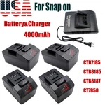 Ctb8185 For Snap On 4ah 18v Battery Ctb8187 Ctb7185 Ct7850 Ct8850 Ctc720 Charger. Fixed Price $152.92.