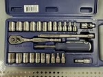 Williams Jhw50672b 27pc 1/4" Drive Socket & Tool Set, Sae Metric, 12pt. Fixed Price $52.18.