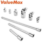 Valuemax 9pc Socket Accessory Set 1/4" 3/8" 1/2" Dr Joints Extension Bar. Fixed Price $25.99.