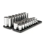 Tekton Shd92206 1/2 Inch Drive 12-point Socket Set With Rails And Trays,. Fixed Price $171.99.