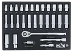 Wiha 33395 27 Piece 1/4? Drive Professional Socket Tray Set - Metric. Fixed Price $79.85.