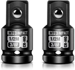 2-piece 3/8" Female To 1/2" Male Impact Socket Adapter Set, Drive. Fixed Price $14.76.