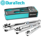 Duratech 3pc Ratchet Set 1/4" 3/8" 1/2" Drive Reversible Handle 90-tooth. Fixed Price $37.99.