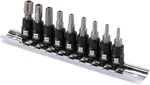 Mixpower 9 Pieces 1/4" Drive Torx Bit Socket Set, Tamper-proof One Size. Fixed Price $18.98.