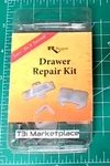 Qty 4 - Rv Drawer Repair Kit W/drawer Slide Rear Socket H301 Designer. Fixed Price $16.00.