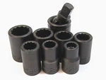 8 Pc Wright Tool 1/2 Drive Impact Socket Lot 7/16-7/8 Including Universal Jt. Fixed Price $129.99.