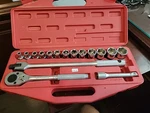 Genius Tools 16 Piece 1/2" Dr. Sae Hand Socket Set - Gs-416s. Fixed Price $79.95.