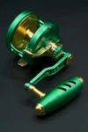 Maxel Jigging Reel Rage Pro 130 Lever Drag Conventional Green/gold. Fixed Price $949.99.