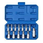 13pcs Hex Bit Socket Set Metric Crv S2 Steel 1/4" 3/8" And 1/2" Drive. Fixed Price $22.76.