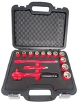 Wiha 31694 14 Piece Insulated Socket Set 1/2" Drive - Metric. Fixed Price $588.68.