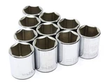 Wilde Tools 53219, 19mm X 3/8" Drive 6-point Shallow Socket, 10 Pack. Fixed Price $10.95.