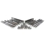 Husky Master Socket Set 347-piece Alloy Steel Large Markings In Polished Chrome. Fixed Price $331.17.