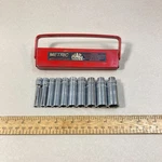 Mac Metric Socket Set 10 Pc 5mm-14mm Deep Well 1/4" Drive 6 Point W/ Tray Usa. Fixed Price $112.00.