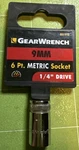 Gearwrench 1/4" Drive 9mm Socket - 6 Point 80131d Chrome New. Fixed Price $7.99.