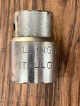 Billings Vitalloy Usa S-1226 12 Point 1/2 Drive Socket 13/16". Fixed Price $8.00.