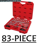 Craftsman 83-piece Standard Sae & Metric Chrome Mechanics Tool Set W/ Hard Case. Fixed Price $104.65.