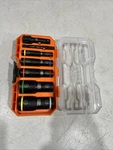 Klein Tools 65618 Knect Flip-10 Heavy Duty Flip Impact Socket Set, Sae, 8-piece. Fixed Price $39.99.