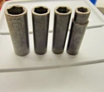 Wright Deep Impact Sockets 1/2 Drive 6 Pt Lot Of 4 Sae Usa. Fixed Price $22.00.