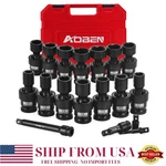 Aoben 18-pc 1/2" Drive Swivel Impact Socket Set, 6-point Metric 10 24mm. Fixed Price $99.99.