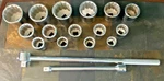 Vintage 17pc Wright Tools 1" Dr Large Socket Set 1-7/16 -3 Sae 12pt T-handle. Fixed Price $890.00.