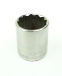Napa 3/4" 12 Point Shallow Chrome Socket 3/8" Drive Nb1224 Usa. Fixed Price $4.00.