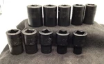 Snap On Tools Metric Impact Socket Set 10-19mm 6 Pt By 1/2 Drive Imm Usa. Fixed Price $137.18.