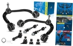 8pcs Front Lower Control Arms W/ball Joint Tie Rod Sway Bar Link Compatible. Fixed Price $143.48.