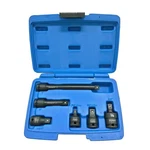 Westward 4prf9 3/8" Drive Impact Adapter And Extension Set, Sae, 6 Pcs, Black. Fixed Price $42.49.