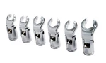 4lifetimelines 3/8 Drive Crow's Feet Adjustable Flare Nut Sockets, 6 Piece Metri. Fixed Price $42.61.