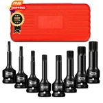 Upenjok 8-pieces 1/2" Drive Impact Xzn Triple Square Bit Socket Set, M5-m18. Fixed Price $33.98.