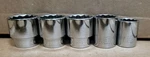 Stanley 12 Point Sockets Cr-v 15/17/20/21/22 Lot Of 5 Used. Fixed Price $45.00.