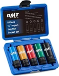 Orion Motor Tech 1/2" Drive Lug Nut Socket Set, Metric 17 19 21 Mm & Sae 13/16. Fixed Price $52.99.