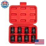 Sunex Tools 8-piece Cr-mo Steel Socket Set 1/2-inch Drive Pipe Plug Male/female. Fixed Price $99.29.
