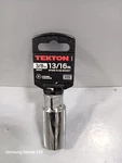 Tekton 3/8 In Spark Plug Socket 13/16 Chrome Vanadium. Fixed Price $15.89.