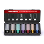 Mixpower 7pcs 1/2" Drive Wheel Protector Impact Socket,thin Wall Deep .... Fixed Price $53.91.