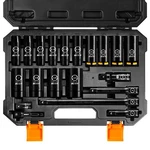 Boen Pro 20-piece 1/2" Drive Deep Impact Sae Socket Set, 3/8"-1-1/4",cr-mo&cr-v. Fixed Price $49.49.