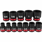 Milwaukee 49-66-7010 12pc Shockwave Impact Duty 1/2" Drive Sae 6 Pt Socket Set. Fixed Price $89.97.