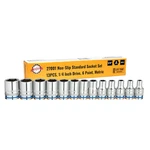 Rigor 27001 Max-grip Non-slip Standard Socket Set 13-piece Anti-slip Chrome. Fixed Price $31.29.