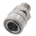Erie Tools 3/8in. Mpt Male Stainless Steel Socket Quick Connect Coupler 4000 .... Fixed Price $25.04.