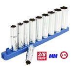Hyper Tough 11-piece 3/8-inch Drive Deep Socket Set Metric 10-19 Mm Holder Rail. Fixed Price $25.98.