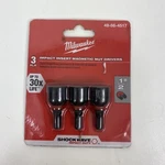 Milwaukee 49-66-4517 Shockwave 1/2" Insert Nut Driver Magnetic 3pc New. Fixed Price $7.59.