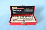 Vintage Stanley Professional 12 Piece 3/8" Drive 6 Point Socket Set 86-918. Fixed Price $25.00.