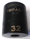 Armstrong 47-332 32mm Impact Socket 1/2" Drive 12pt Usa. Fixed Price $10.00.