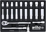 Wiha 33796 22 Piece 3/8" Drive Professional Standard & Deep Socket Tray Set-sae. Fixed Price $121.50.