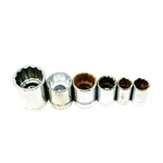 6pc Armstrong 12-132, 12-124 Williams St 1240 1230 12 Pt 1/2 In Drive Socket Set. Fixed Price $27.20.