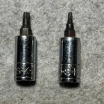 Sk Tools 1/4" Drive T-10 And T-25 Torx Bit Sockets Usa Model 42910. Fixed Price $14.00.